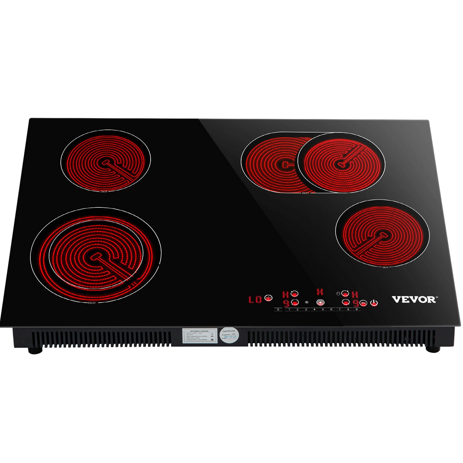 VEVOR Electric Cooktop Glass Stove VEVOR Electric Cooktop Glass Stove